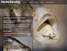 Tablet Screenshot of marineparasites.com